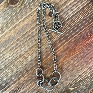 Kenneth Cole silver chain link necklace -jewelry